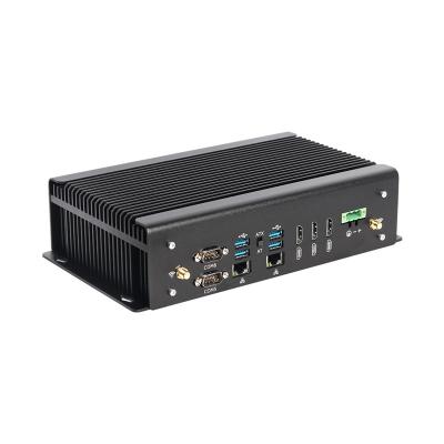 Fanless Industrial PC DDR4 Intel 11th Gen Core i7 10870H Mini PC With GPIO Dual LAN 6COM