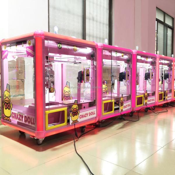 Mini Rubik Cube Crane Machine Moeda Operada Toy Crane Game com US Plug