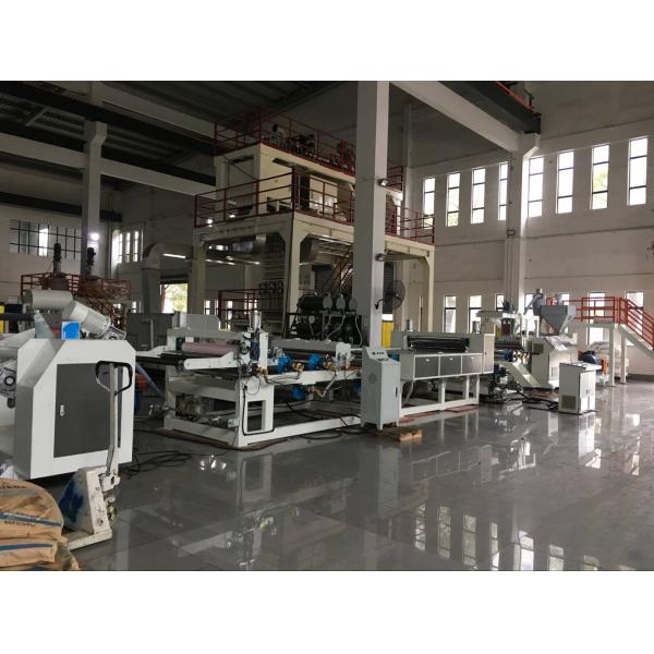 Máquina de la protuberancia de la hoja de la película de la cinta del rollo enorme de AF-1000mm PP para el empaquetado del regalo