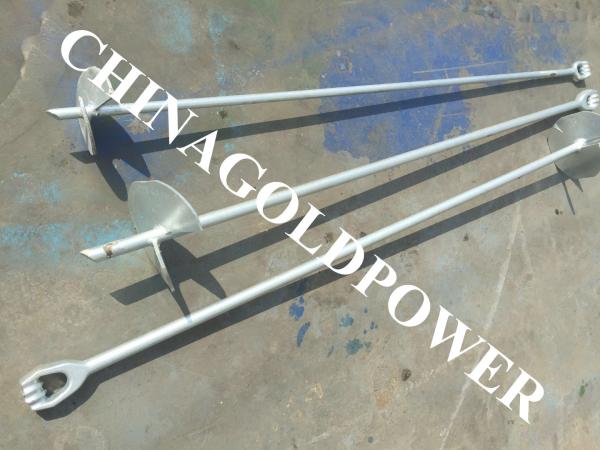O parafuso de aço da terra de 30 polegadas ancora o mergulho quente galvanizado com padrão ISO9001