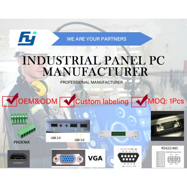 OEM ODM 21.5 Inch VESA Capacitive Screen Touch Industrial Grate Monitor Embedded 24