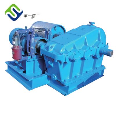 Electric Power Cable Pulling Single Drum Marine Shipyard Winch 10 Ton