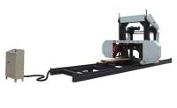 Serraria de fita portátil CNC para corte de madeira, serra de fita automática para madeira