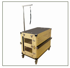 Caja de perro de aluminio plegable con el brazo de la preparación para la exposición canina