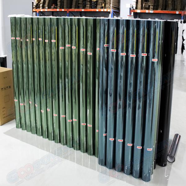 5%-85% VLT Blue Black Color Auto Window Tint Film 1.52*30m Nano Ceramic Solar Window Film
