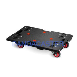 Plataforma plástica preta Dolly With do caminhão 600*405mm da plataforma da mão