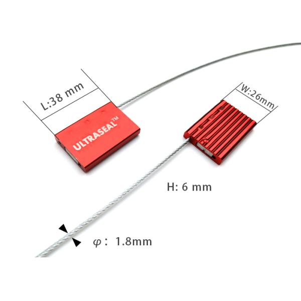 US-CC184 Tamper Proof Container Security Seal 4.69KN High Tensile Strength