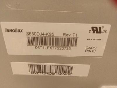 Innolux 65 Inch LED LCD TV Panel 3140 * 2160 Pixels 51P RGB Vertical Stripe