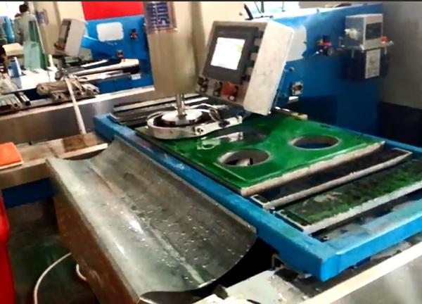 High Efficiency Cnc Drilling Machine For Stove Glass / Furnace Surface Glass