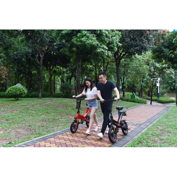 Tourism Electric City Folding Bike 12 Inch Aluminum Alloy Frame IP54 Waterproof