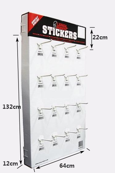 Glossy Lamination Cardboard Sidekick Displays White For Supermarket Advertising