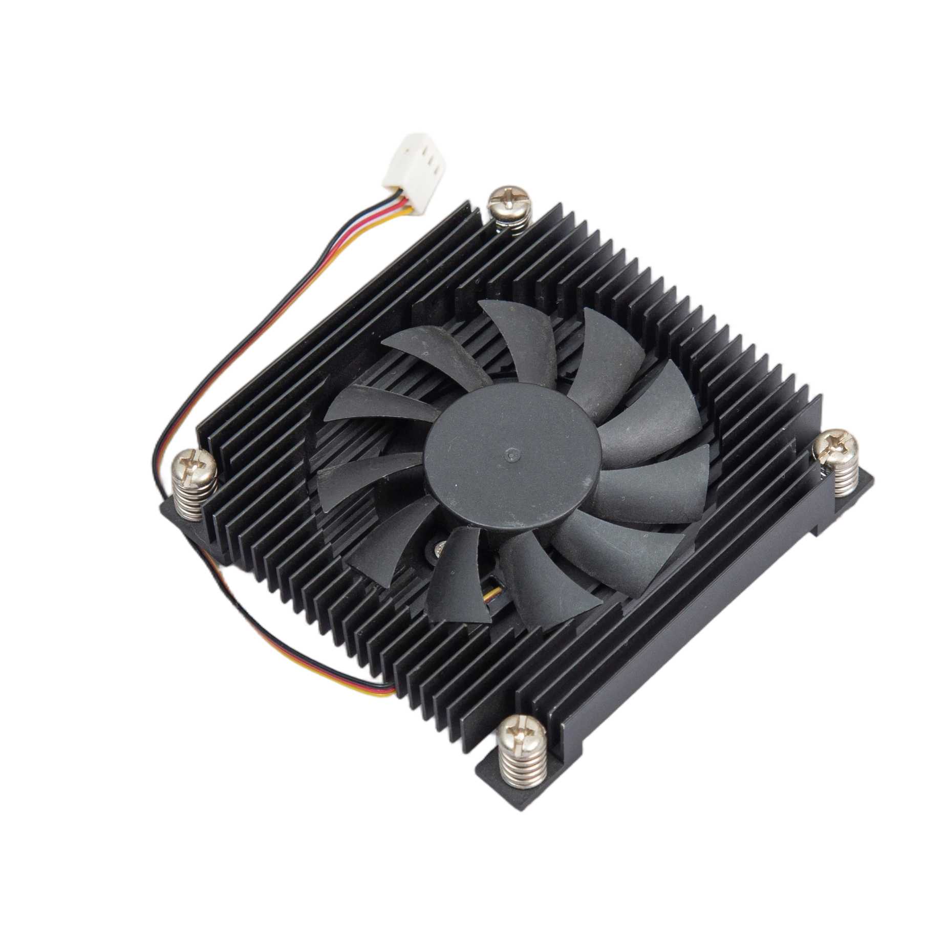 Low Profile Aluminum Heatsink with DC Fan for Industrial Control Equipment