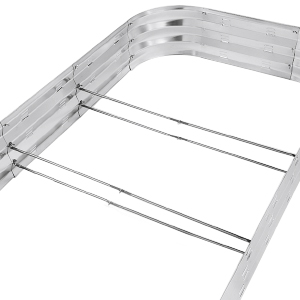 Planter Boxs, Garden Boxes, Galvanized Steel Raised Garden Bed Kit Planter Raised Box With Safety Rubber Edging Strip