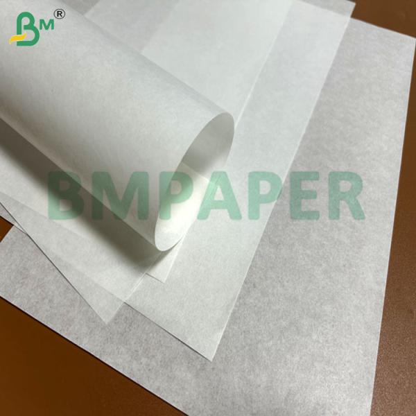 40gsm 45gsm White Virgin Waxed Kraft Wrapping Paper For Sandwich Packing 18x18