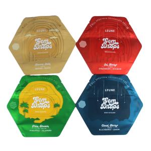 CE Couleurs personnalisées Sacs en plastique à découpe irrégulière en forme de