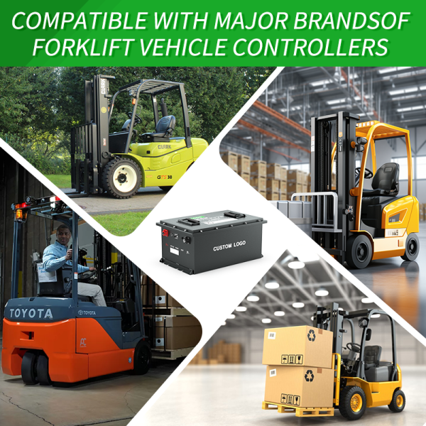 LiFePO4 Forklift Battery 24V 36V 48V 80V | Factory Custom Lithium Ion Battery Packs for Electric Forklifts