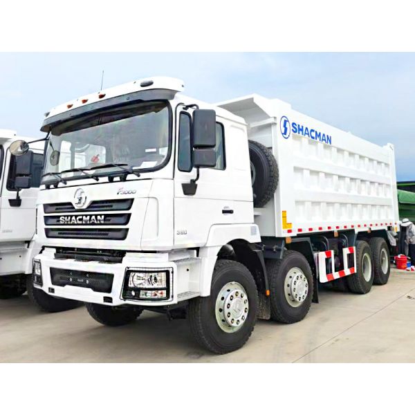 SHACMAN F3000 8x4 430Hp EuroV Yellow Domestic Front Lift Tipper Truck with 300L Fuel Tank and 12.00R20 Tires