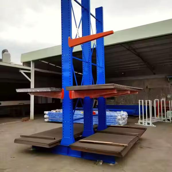 Estantes de acero con voladizo de trabajo pesado personalizados para almacenamiento en almacenes