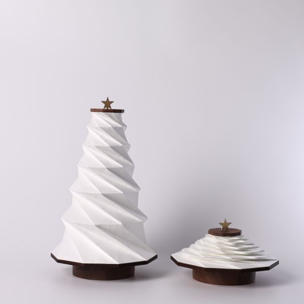Cordless Bedroom Tree Shaped Lamp Wood Paper Lights Home Decor