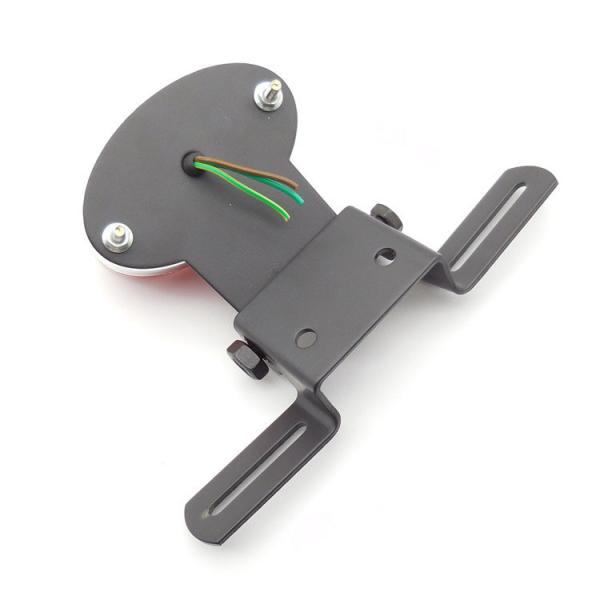 Motorcycle Oval LED Tail Light with Adjustable Braking Bracket and Modified Efficiency
