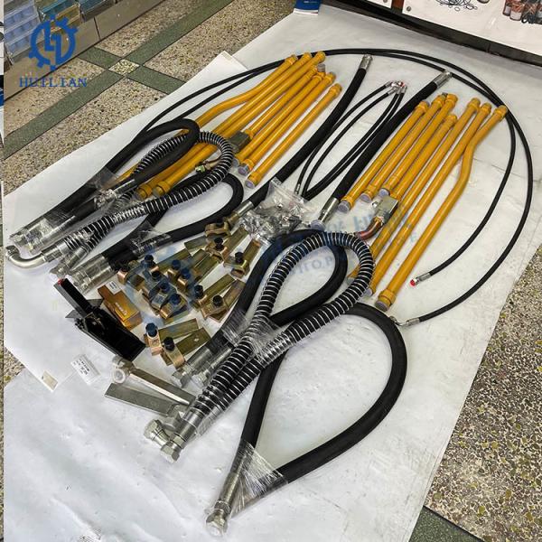 CAT320E Excavator Hydraulic Breaker Piping Kit Lines Excavator Hoses Piping Pipeline High-pressure Return Lines Control Valve