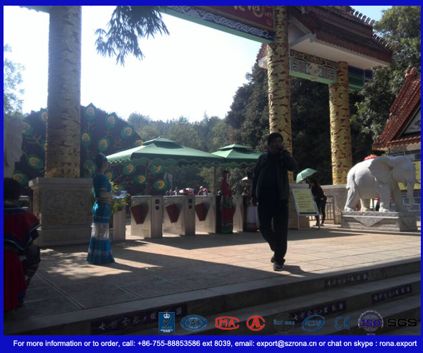 Stainless Steel Turnstile Barrier Gate Swing Retractable Safety Flap Barrier Gate