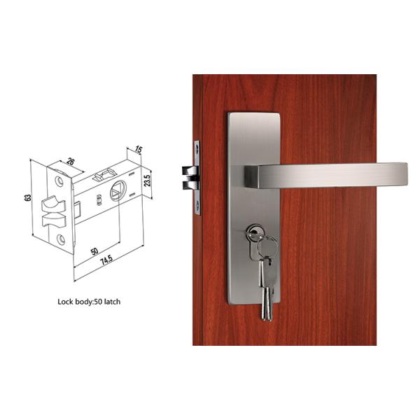304 Замок из нержавеющей стали / Замок из нержавеющей стали 3 одинаковых латунных ключа