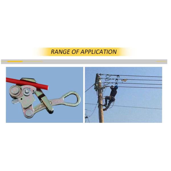 2 Ton Cable Pulling Clamp Cable Grip Wire Rope Grip For 4-22mm ACSR Conductor