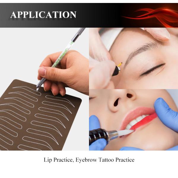 0.2cm Soft Silicone Permanent Makeup Practice Skin Microblading Tattoo