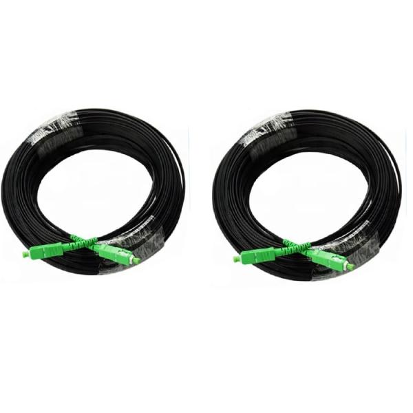 провод для ввода оптического волокна симплекса на открытом воздухе FTTH одиночного режима SC APC 50M 100M