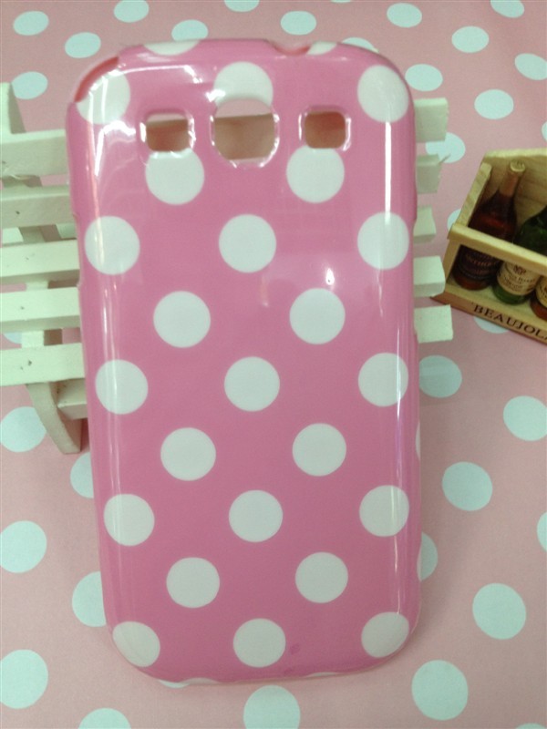 Polka Dot Samsung Galaxy S3 Hard Shell Case , Protective Phone Cases