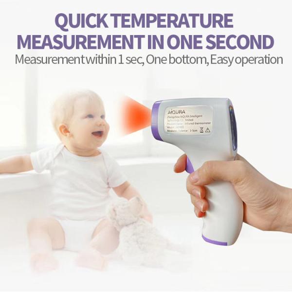LED Display Digital No Touch Thermometer , Handheld Infrared Thermometer 0.1 Accuracy