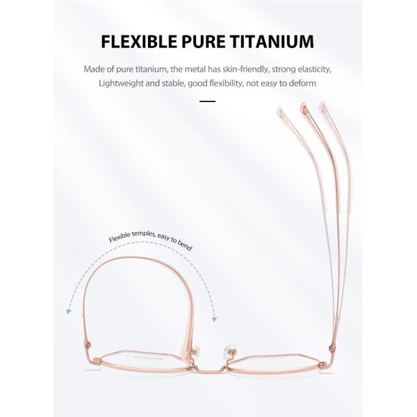 Чистые стекла рамки титана, стекла меняемого объектива Unisex ясные