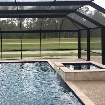 6ft Width Pool And Patio Screen Made Of Black PVC fiberglass
