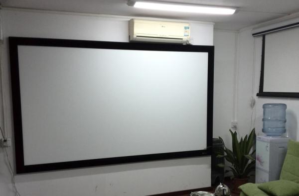 Best Price 110inch HD Projection Screen 16:9 Straight Fixed Frame Projector Display