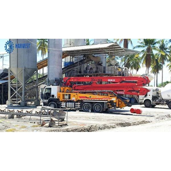 bomba concreta montada caminhão de enchimento da altura 130m3/H HB39K 39m de 1580mm