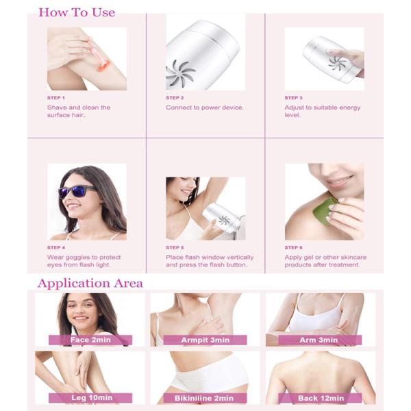 800000 телефонная трубка удаления волос лазера съемок 220g 4.5cm2