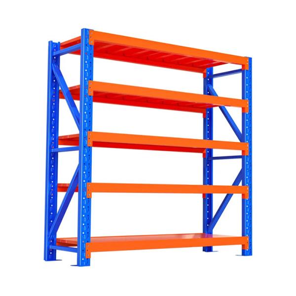 200 Pound Industrial Storage Shelves Blue Heavy Duty Warehouse Shelving
