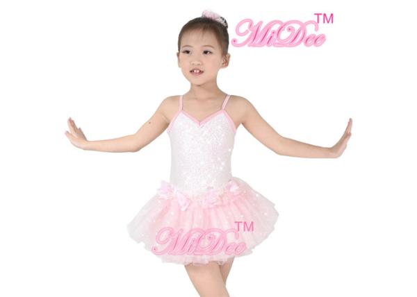 MiDee Pink Ballet Tutu Dress Kids Dance Clothes Ballerina Tutu Fancy Dress