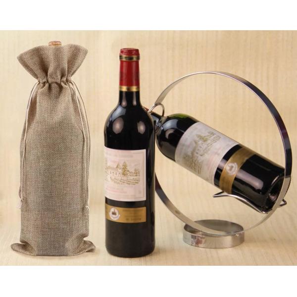 Подарок джута мешковины прочный многоразовый кладет Eco в мешки дружелюбное для бутылки вина
