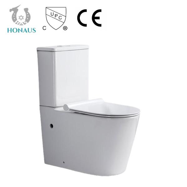 European Watermark Comfort Height Rimless Toilet Sanitary Ware WC No Stains