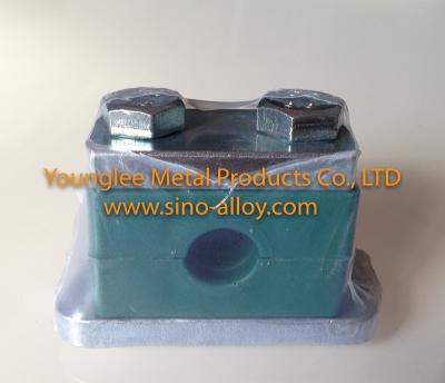 Hydraulic heavy duty pipe clamps with PP pipe clamp body, stainless steel plates&bolts