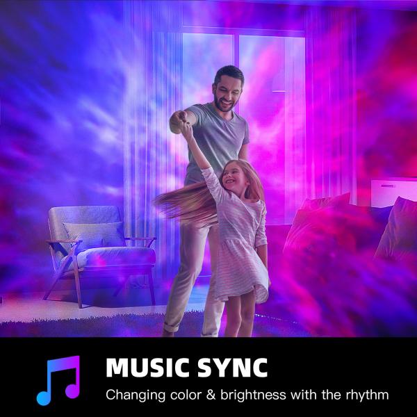 Умная форма квадрата управлением голоса репроектора лазерного луча Wifi звездная