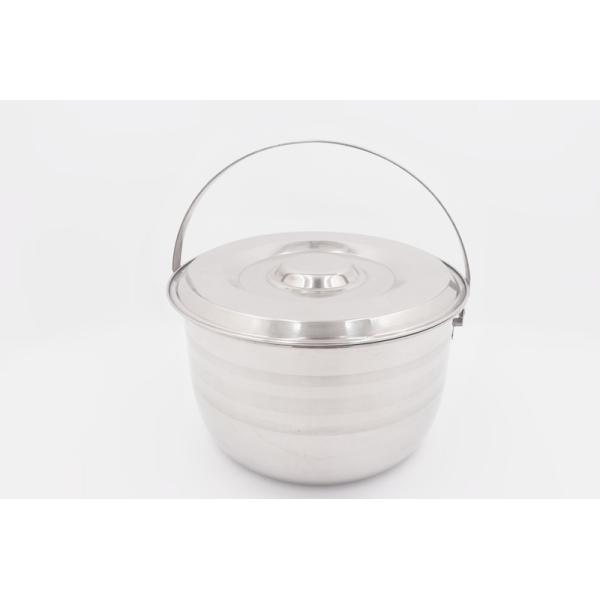 18cm Kitchenware and cookware round metal cooking stock pot stainless steel cooking pot