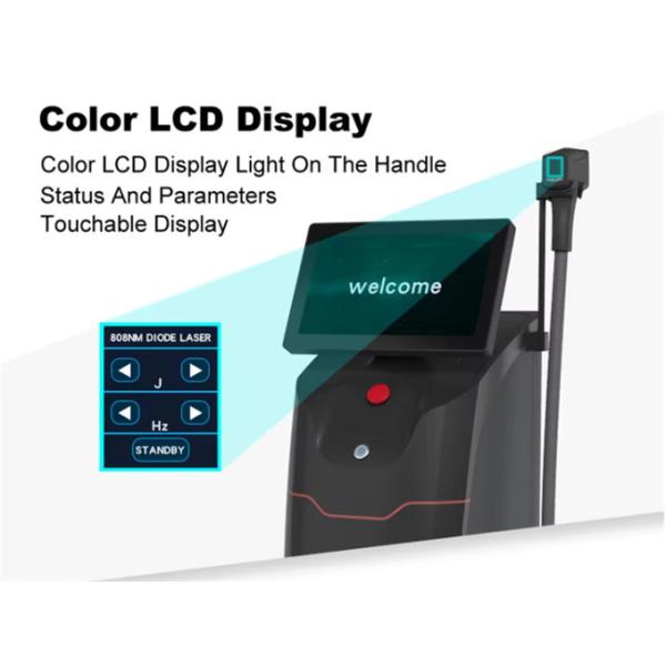 500W-1600W 4 longueurs d'onde pour toutes les couleurs de peau 808nm Diode Laser Machine d'épilation