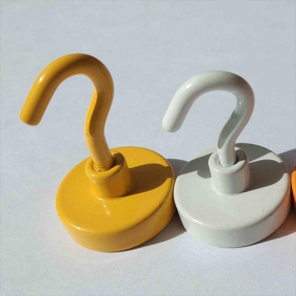 Sintered NdFeB Hook Magnets N35 Permanent Magnets In Purple Color
