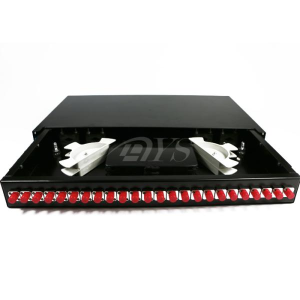 Cold-rolled Steel FC adapter hole  24Core Drawer / sliding type Fiber Optic Terminal Box