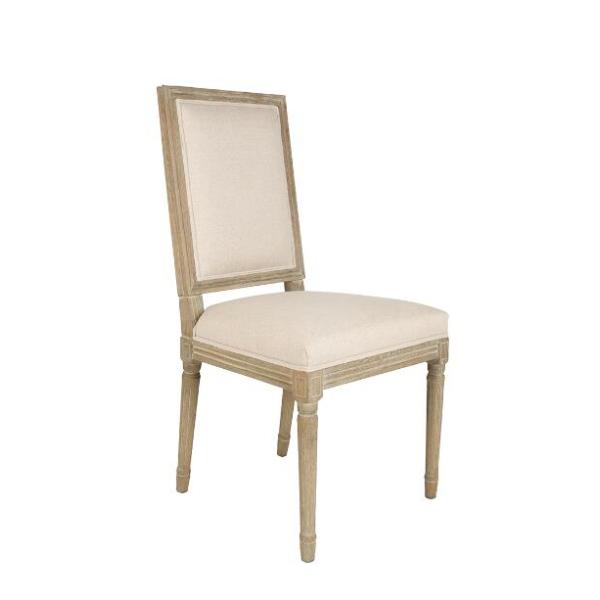 Wholesale wedding square back chair wooden frame chair with linen event rental dining chair furniture