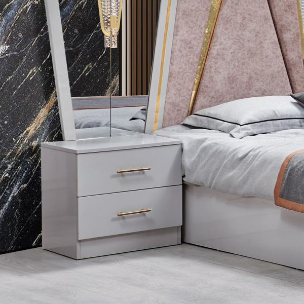 Foshan Wholesale Wood Frame Double Leather King Size Bed Suite Home Wooden Queen Full Cheap Modern Luxury Bedroom Furniture Set