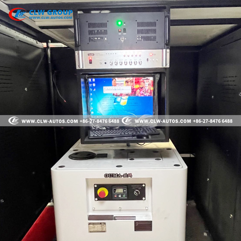 Sinotruk HOWO 4x2 LED Billboard Truck with Triple-Side P4/P5 LED Screens, Hydraulic Liftable Screens, and Foldable Stage